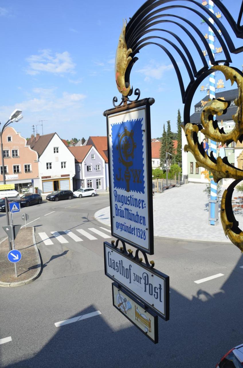 Gasthof Zur Post Wolnzach Exterior foto